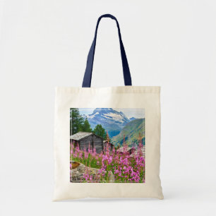 Tote Bag Fleurs   Summer Matterhorn Suisse