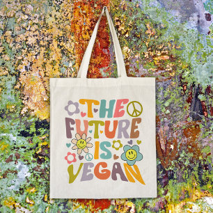 Tote Bag Fleurs tendance Retro Vegan