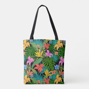 Tote Bag Fleurs tropicales hawaïennes