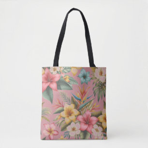 Tote Bag Fleurs tropicales inspirées de la nature 