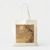 Fleurs vintages de prunes japonaises au clair de l