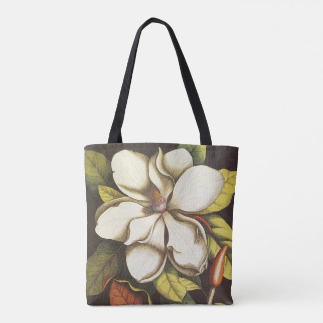 Tote Bag Fleurs vintages Magnolia Plante Avec Graines (Dos)