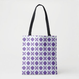 Tote Bag Fleurs violettes sur fond clair
