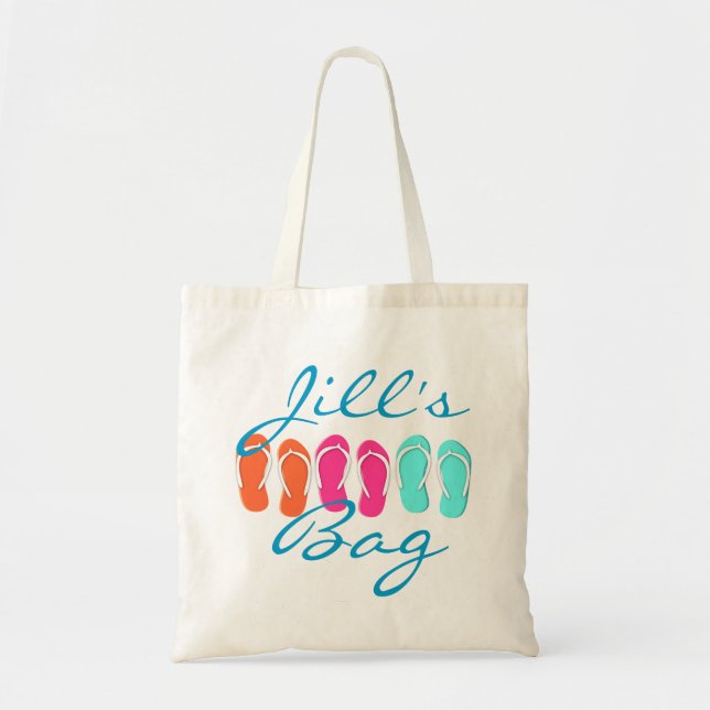 Tote Bag Flip Flop Beach (Devant)