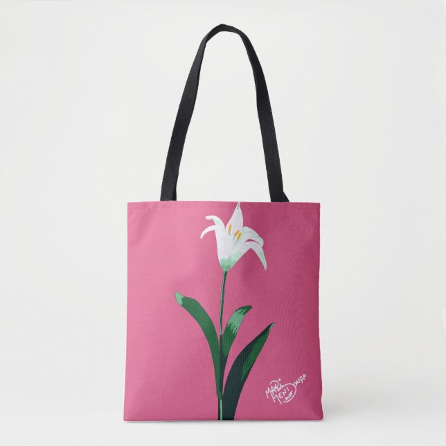 Tote Bag flor branca (Devant)