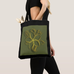 Tote Bag Flor Dourada