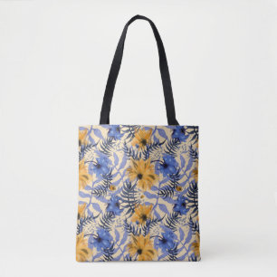 Tote Bag Floral Abstrait : Aquarelle Motif moderne