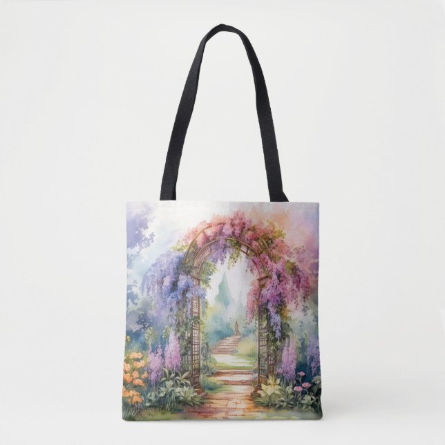 Tote Bag Floral Arch Landscape (Devant)