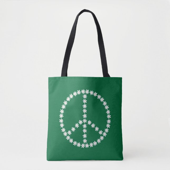 Tote Bag Floral de la paix (Devant)
