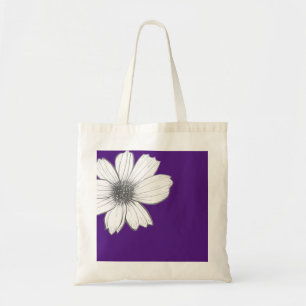 Tote Bag Floral design purple