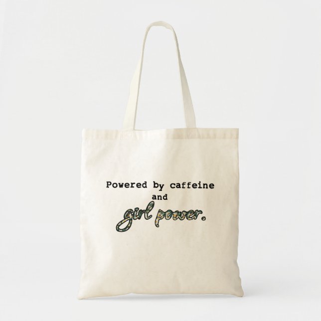 Tote Bag Floral Girl Power (Devant)