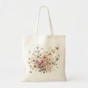 Tote Bag Floral moderne rose girly élégant élégant