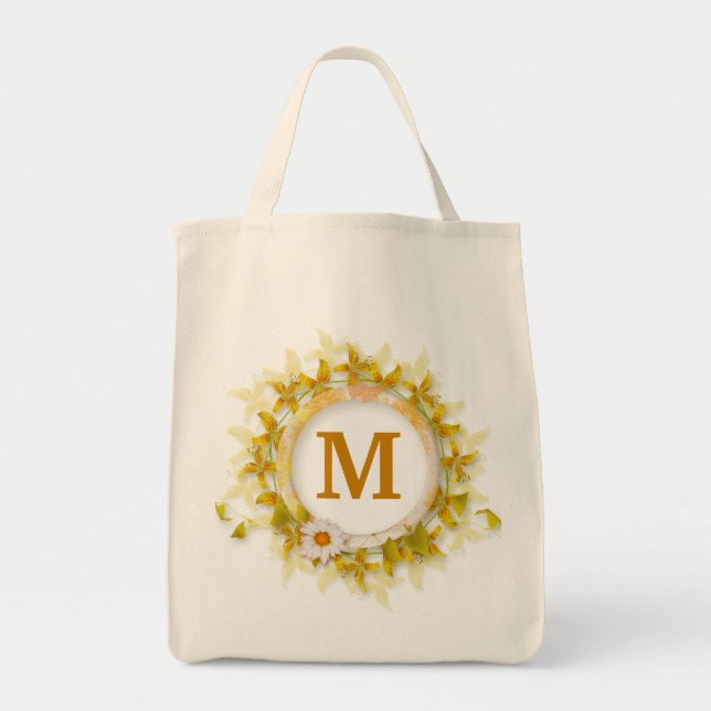 Tote Bag Floral monogramme (Devant)