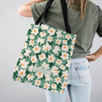 Floral Printemps Daffodique | Monogramme vert