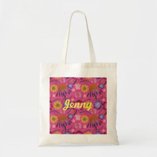 Tote Bag Floral rose fleur sauvage personnalisé