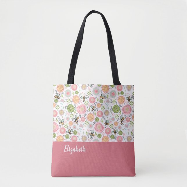 Tote Bag Flore de bourdon (Devant)