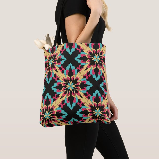 Tote Bag Flore Et Glamour Faisant De La Mode Mignonne (De près)