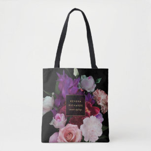 Tote Bag Flore sombre romantique Personnalisée