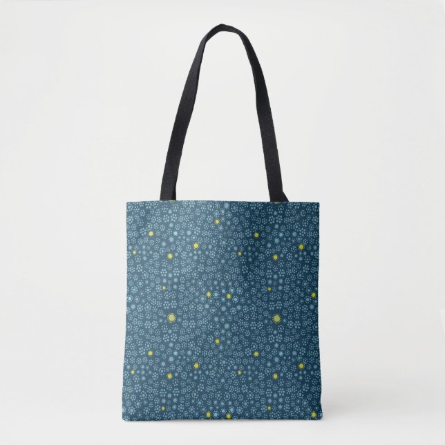 Tote Bag Flores de ditsy de minuit (Devant)