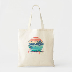Tote Bag Floride Vintage été Vibes Beach Sunset Retro Pa