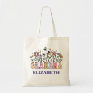 Tote Bag Flottes colorées personnalisées Grand-mère