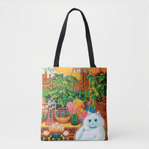 Tote Bag Flower Lovers Cat, Louis Wain