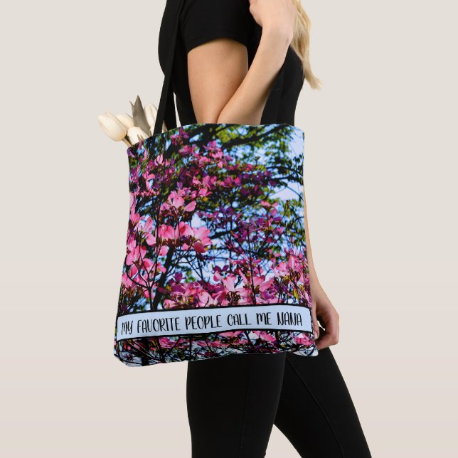 Tote Bag Flower rose Dogwood arbre cadeau pour elle (De près)