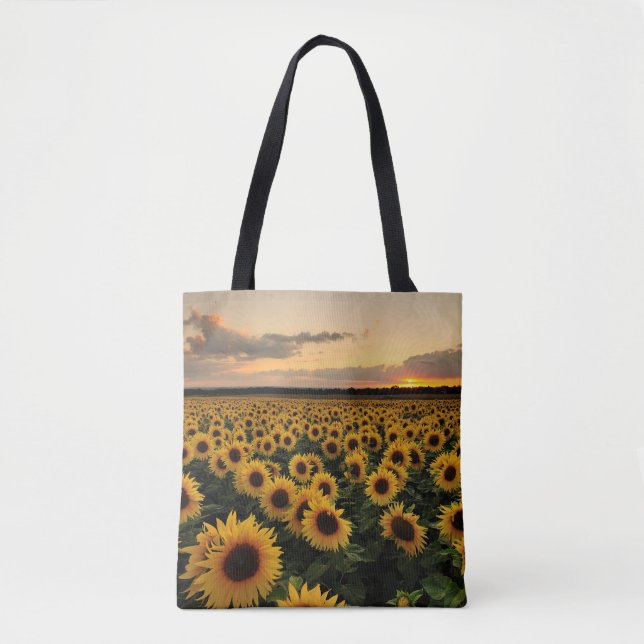Tote Bag Flowers | Sunflower Field (Devant)