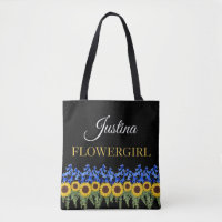 Flowgirl Rustic Bluebells & Sunflower Mariage
