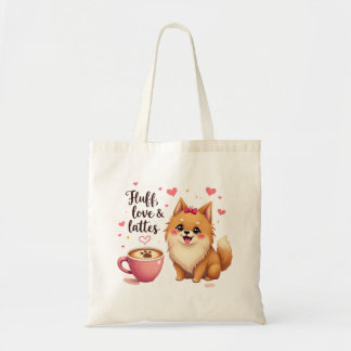 Tote Bag Fluff, Love & Lattes