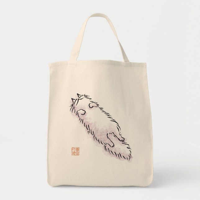 Tote Bag Fluffy Flop Cat (Devant)