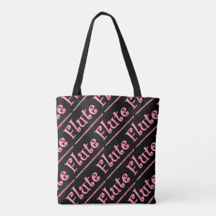Tote Bag Flûte rose