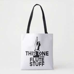 Tote Bag Flute Stuff - Drôle Flute Music