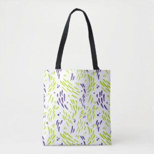 Tote Bag Flux de chaux vert et pourpre