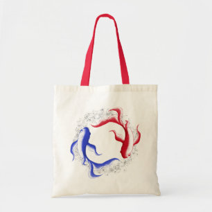 Tote Bag Flux martial abstrait Yin Yang art martial