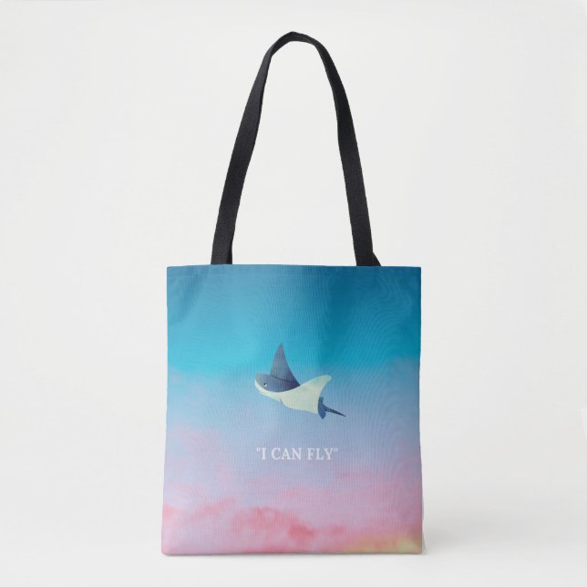 Tote Bag Flying Stingray  (Devant)