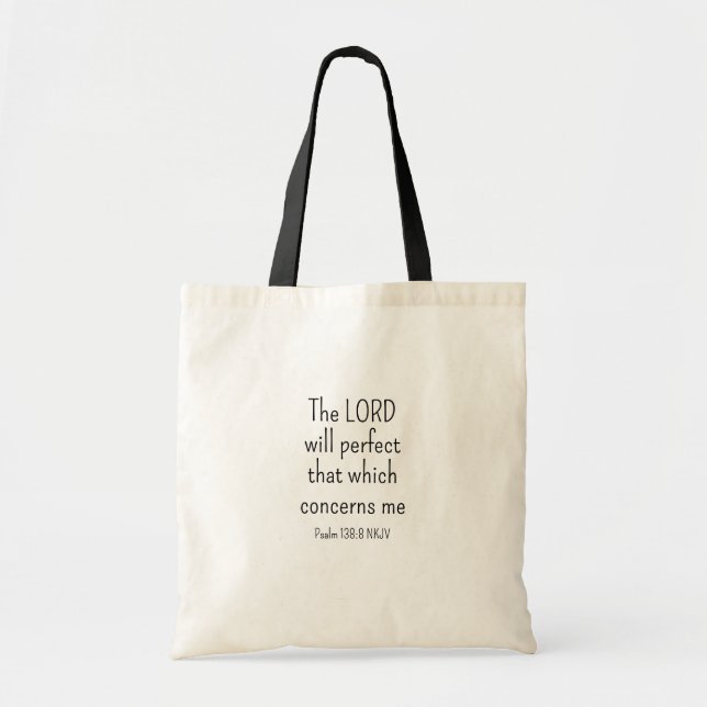 Tote Bag Foi simple en Dieu Bible Verse (Devant)