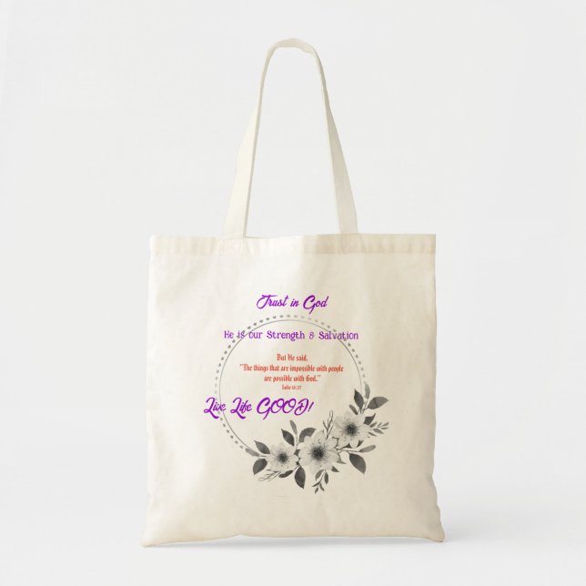 Tote Bag Foi Spiritualité Inspiration (Devant)