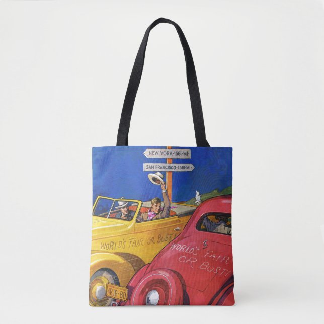 Tote Bag Foire mondiale ou buste (Devant)