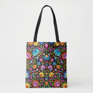 Tote Bag Folklore flowers 
