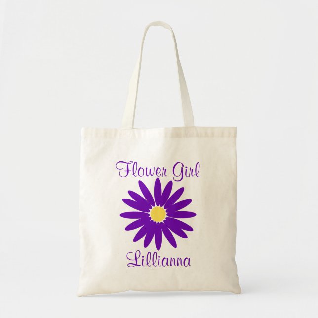 Tote Bag Foncé pourpre avec texte personnalisable (Devant)
