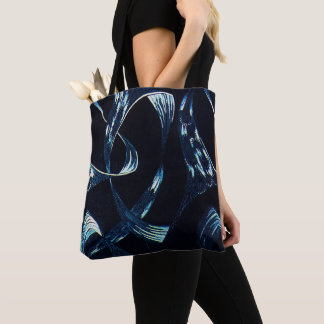 Tote Bag Fond bleu foncé 