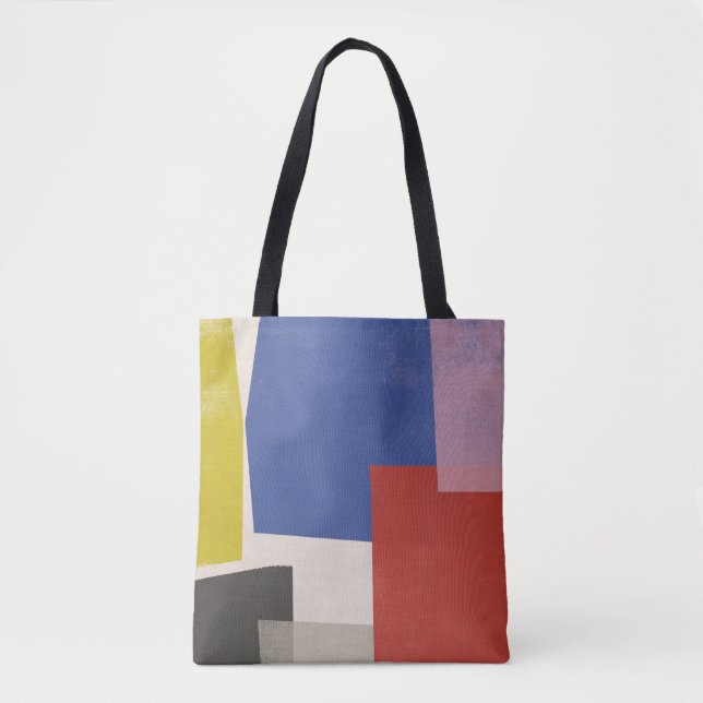 Tote Bag Foolscap - Colorblocs modernes (Devant)