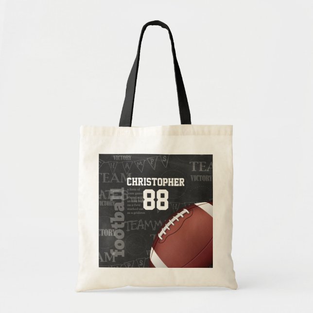 Tote Bag Football américain personnalisé de tableau (Devant)