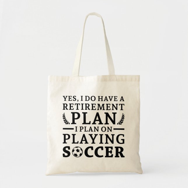 Tote Bag Football de retraite (Devant)