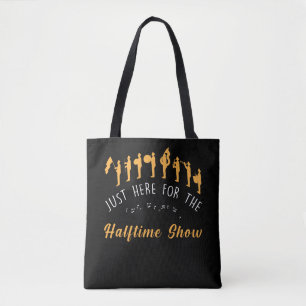 Tote Bag Football Music Halftime Show Marchig Band Lover