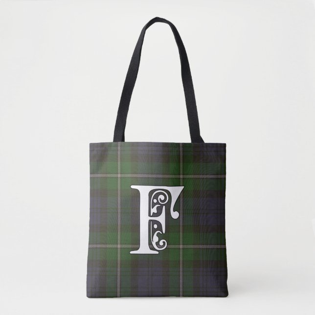 Tote Bag Forbes Clan Tartan Monogramme (Devant)