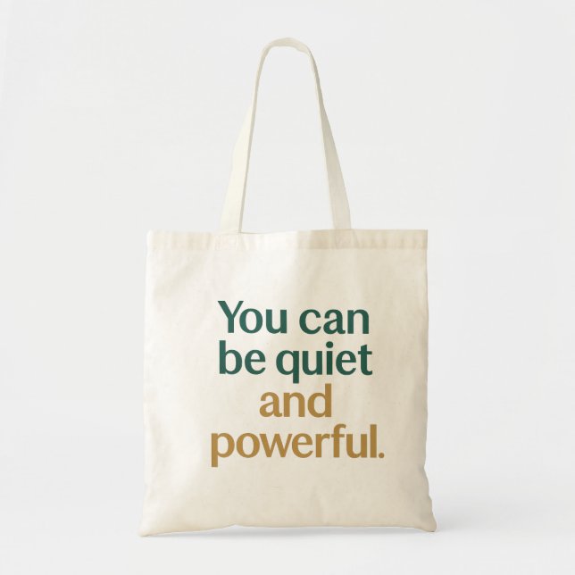 Tote Bag Force et Puissance Tranquilles (Devant)