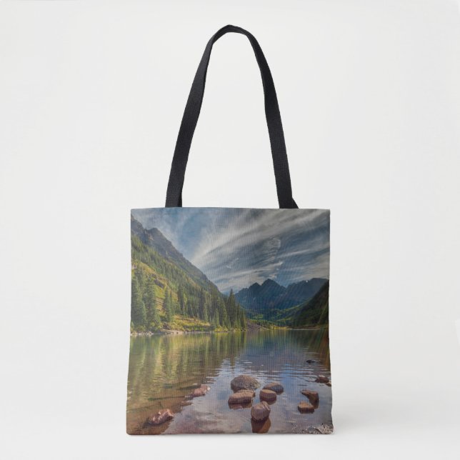 Tote Bag Forest | Maroon Bells Colorado (Devant)