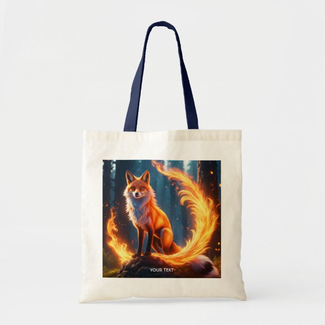 Tote Bag Forêt de feu de Fox Vide Imaginaire (Devant)